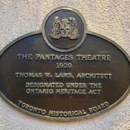 Pantages Theatre Plaque