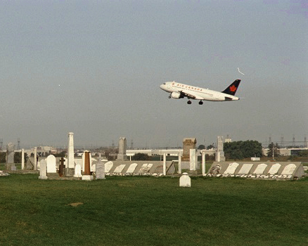 Elmbank Cemetery at Pearson Airport.